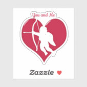 Cupid Liebe Valentinstag  Aufkleber (Blatt)