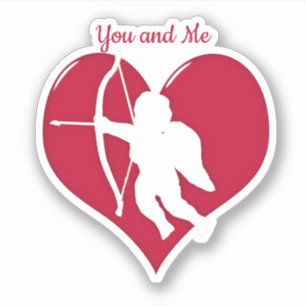 Cupid Liebe Valentinstag Aufkleber