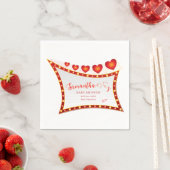 Cupid Little Secret Valentine Baby Shower Welcome Serviette (Beispiel)