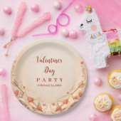 Cupid Love Letters Valentine Party Pappteller (Party)