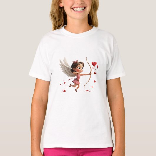 Cupid-Mädchen T-Shirt (Vorderseite)