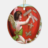 Cupid Mending Broken Heart Keramikornament (Links)
