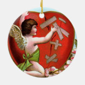 Cupid Mending Broken Heart Keramikornament (Hinten)