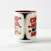 Cupid missed, but I didn't  Zweifarbige Tasse (Mittel)