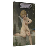 Cupid mit Schmetterling (von Bouguereau) Klemmbrett (Rechts)