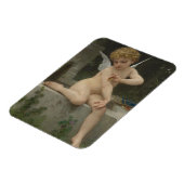 Cupid mit Schmetterling (von Bouguereau) Magnet (Linke Seite)