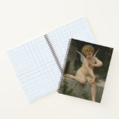 Cupid mit Schmetterling (von Bouguereau) Notizblock (Innenseite)