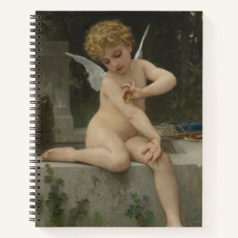 Cupid mit Schmetterling (von Bouguereau) Notizblock