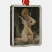 Cupid mit Schmetterling (von Bouguereau) Ornament Aus Metall (Rechts)