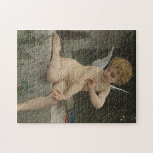 Cupid mit Schmetterling (von Bouguereau) Puzzle (Horizontal)