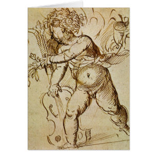 Cupid mit Violine von Domenico Campagnola