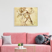 Cupid mit Violine von Domenico Campagnola Leinwanddruck (Insitu (Wohnzimmer))