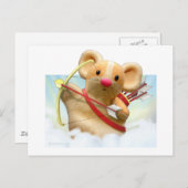 Cupid Mouse Postkarte (Vorne/Hinten)