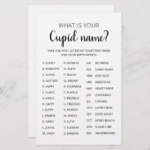 Cupid Name Game Valentine's Day Party (Vorne/Hinten)