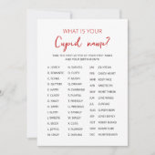 Cupid Name Game Valentine's Day Party Einladung (Vorderseite)