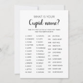Cupid Name Game Valentine's Day Party Einladung (Vorderseite)