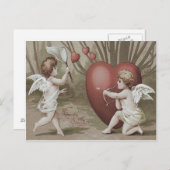 Cupid Net Heart Bow Arrow Postkarte (Vorne/Hinten)