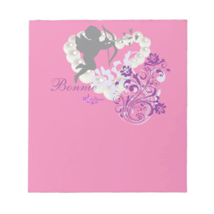 Cupid Pearls Blumenstrauß Rosa Kleiner Notizblock