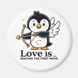 Cupid Penguin Magnet