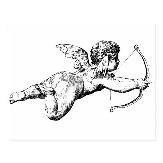 Cupid-Pfeil Gummistempel (Prägung)