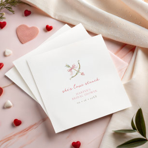 Cupid-Pfeil Liebeskrank Valentinstag Brautparty Serviette