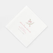 Cupid-Pfeil Liebeskrass Valentins- Brautbad Serviette (Ecke)