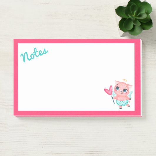 Cupid Pig Post-It Notes Klebezettel (Büro)