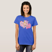 Cupid & Pink Hearts T-Shirt (Vorne ganz)