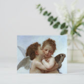 Cupid & Psyche als Kinder Valentine Feiertagspostkarte (Stehend Vorderseite)