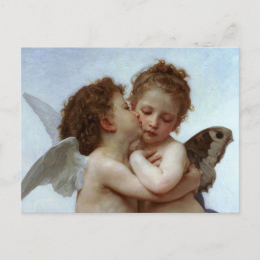 Cupid & Psyche als Kinder Valentine Feiertagspostkarte (Vorderseite)