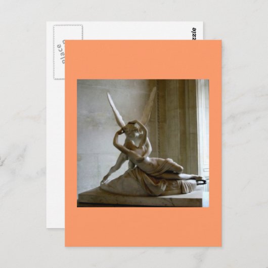 Cupid + Psyche Postkarte (Vorne/Hinten)