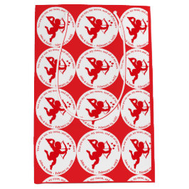 CUPID RED LOVE VALENTINE`S DAY MITTLERE GESCHENKTÜTE