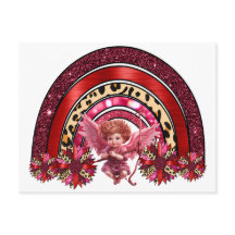 Cupid Regenbogenvalentin's Day Liebe Bogen Pfeil L