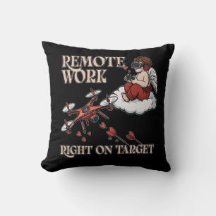 Cupid Remote Work, Valentine’s Day Kissen