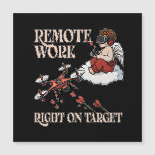 Cupid Remote Work, Valentine’s Day Magnetkarte