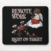 Cupid Remote Work, Valentine’s Day Mousepad (Vorne)