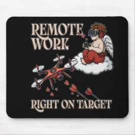 Cupid Remote Work, Valentine’s Day Mousepad