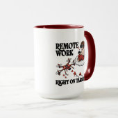 Cupid Remote Work, Valentine’s Day Tasse (VorderseiteRechts)