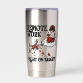 Cupid Remote Work, Valentine’s Day Thermobecher (Vorderseite)