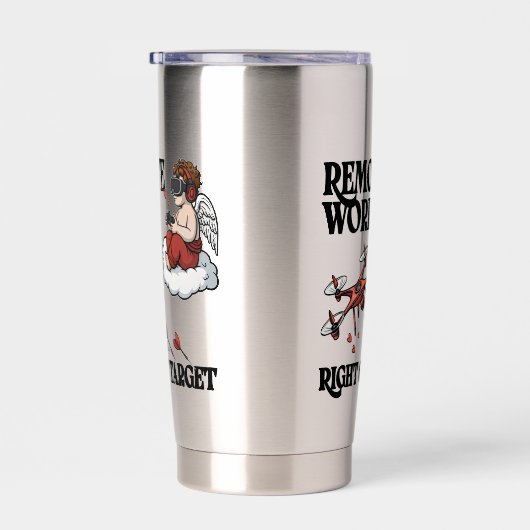 Cupid Remote Work, Valentine’s Day Thermobecher (Rechts)