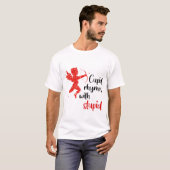 Cupid Rhymes mit Stupid //Funny Anti Valentines T-Shirt (Vorne ganz)