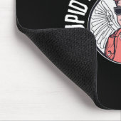 Cupid Rhymes With Stupid Funny Valentines Day Cupi Mousepad (Ecke)