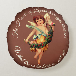 CUPID-RUNDKISSE | BABY-ENGEL HEIMDEKOR  RUNDES KISSEN