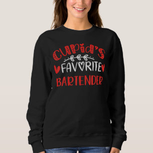 Cupid S Favorite Barkeeper Romance Paare Männer Wo Sweatshirt