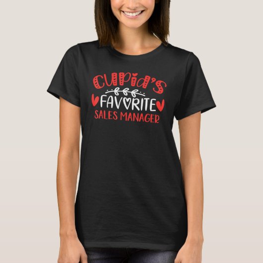 Cupid S Favorite Sales Manager Romance Paare Männe T-Shirt (Vorderseite)