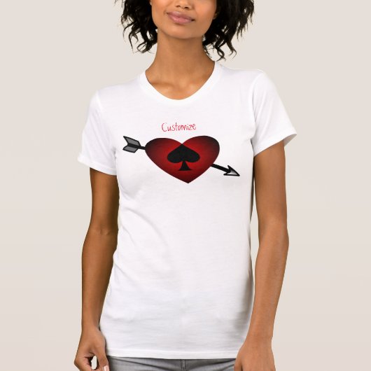 Cupid Schwarz Spade Thunder_Cove T-Shirt (Vorderseite)