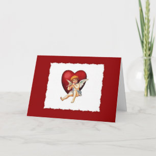 Cupid & Seine Flute - Valentinkarte Feiertagskarte