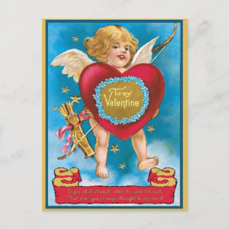 Cupid Shot direkt zu meinem Herzen Vintag Postkarte