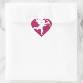 Cupid-Silhouette - Aufkleber (Tasche)