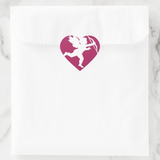 Cupid-Silhouette - Aufkleber (Tasche)